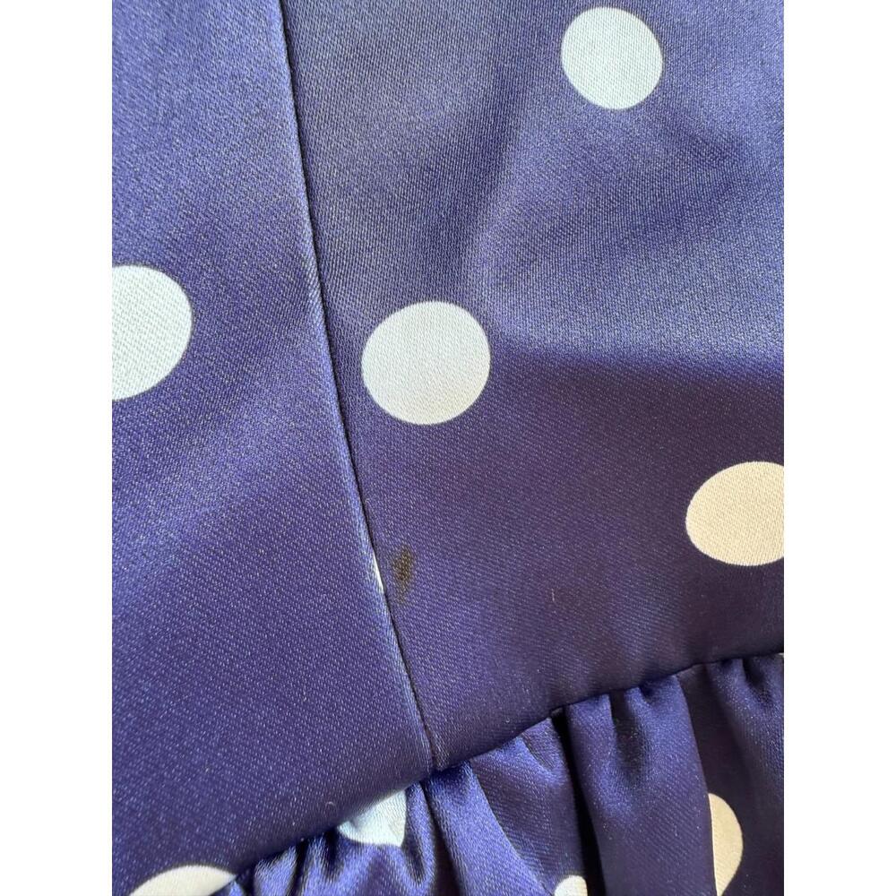 Self-Portrait Blue Polka Dot Midi Dress Size 2,  ($655 original retail) - Picture 11 of 13